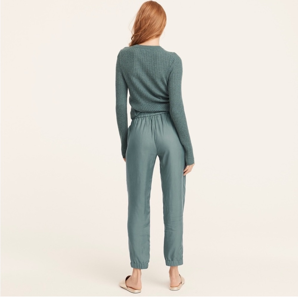 J CREW ECO CUPRO HOWARD JOGGERS Slate Green - Picture 2 of 8